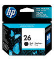 Genuine HP Inkjet Cartridge 26 Black